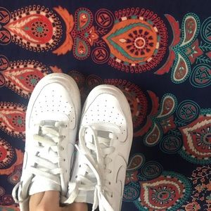 white nike air force 1s